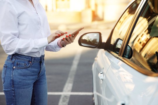 Carsharing App-Bedienung